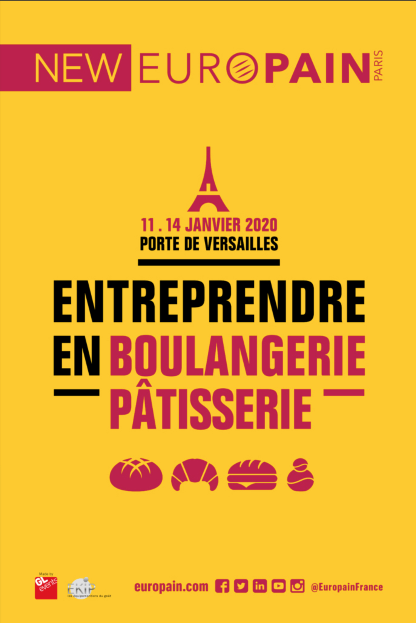 Europain 2020, c’est Versailles !