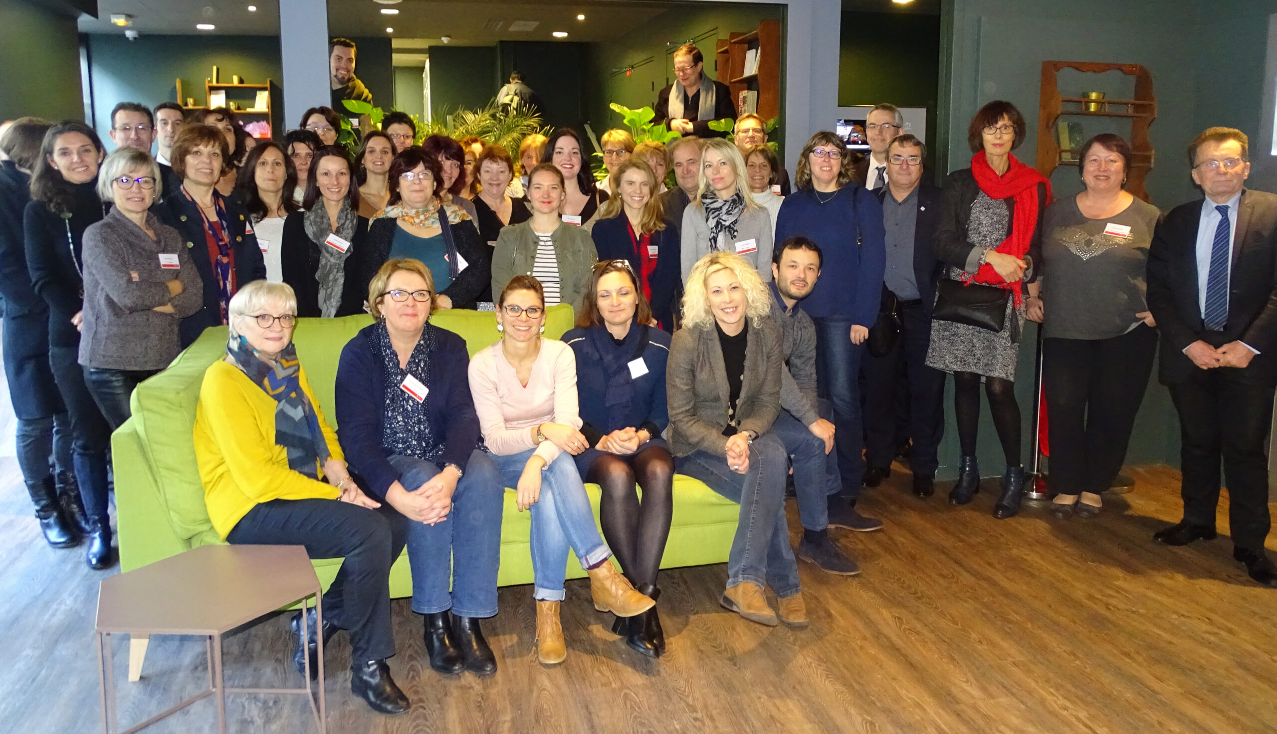 Les collaborateurs des groupements professionnels réunis à Paris