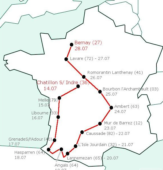 24e Tour La France en courant