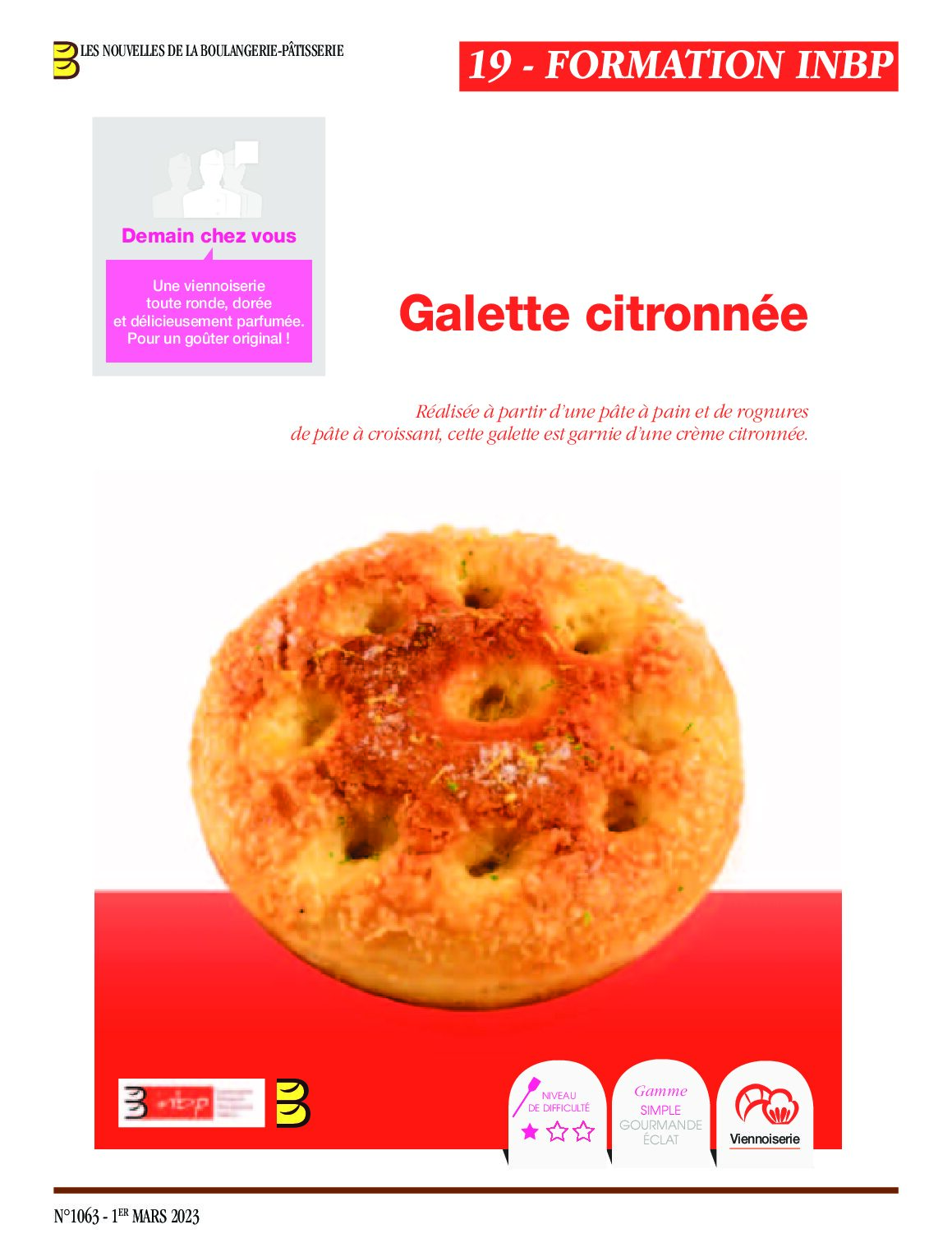 Galette citronnée