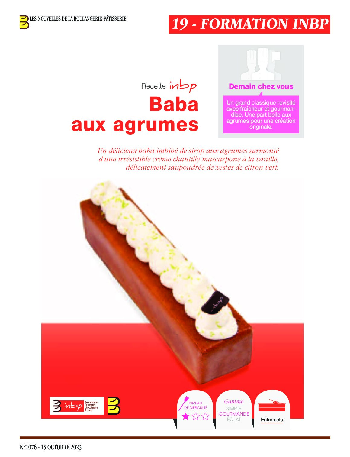 Baba aux agrumes
