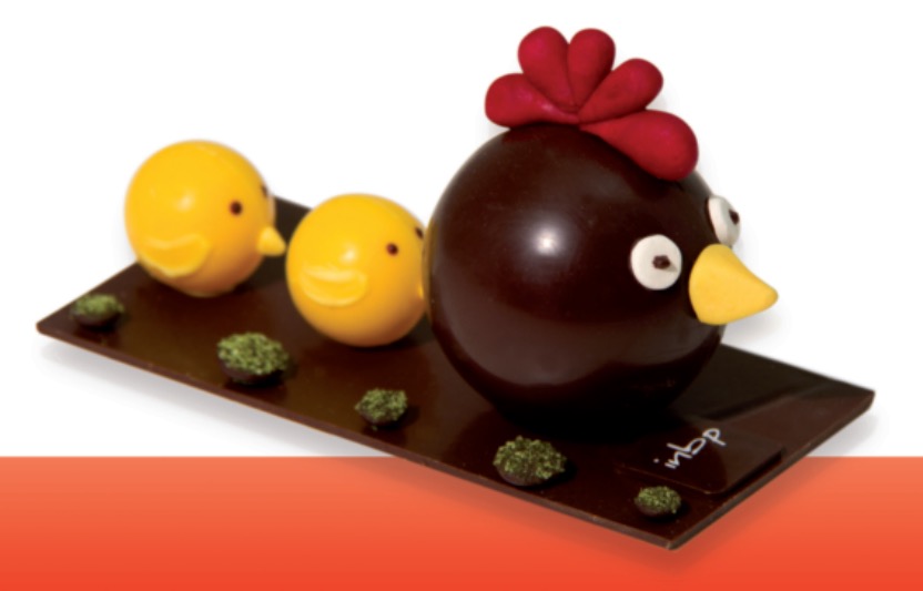 Poule et poussins en balade