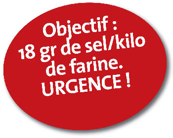 Programme National pour l’Alimentation –  18g de sel au kilo de farine : une démarche volontaire plutôt qu’une décision réglementaire !