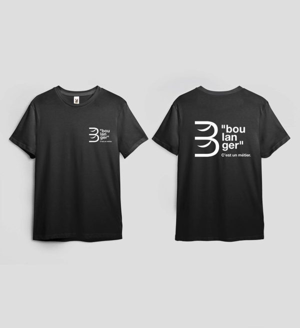 T-shirt NOIR <br><span class="color2">« Boulanger c’est un métier »</span>